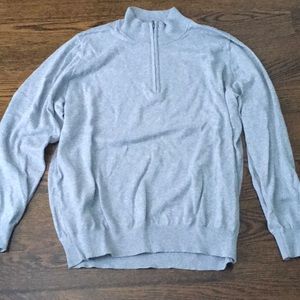 Men’s Large LLBean Quarter Zip Sweater